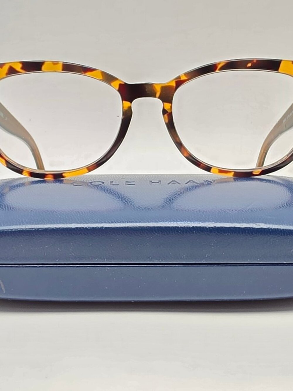 Cole Haan CH5012 247 Blonde Tortoise Cat Eye Eyeglasses Frame w/ Case 51-17-135